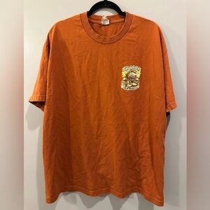 ALSTYLE Tiki Choppers Hawaii Short Sleeve Tee Orange Size XL